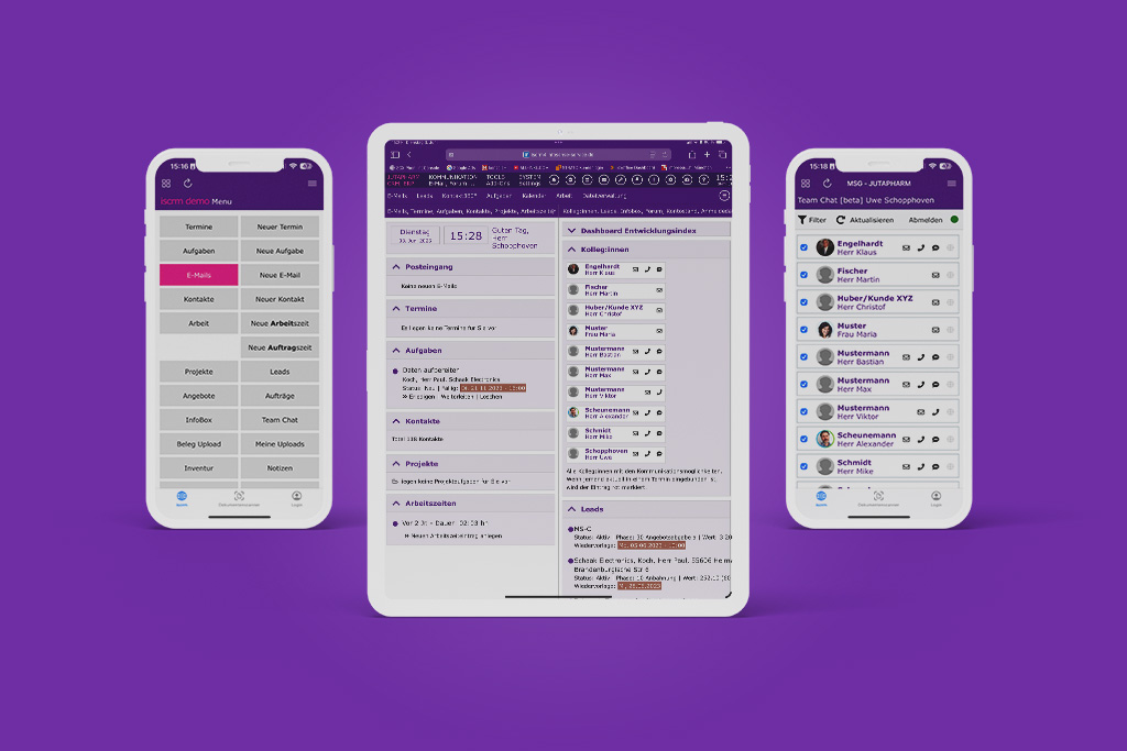 iscrm Business app für iphones